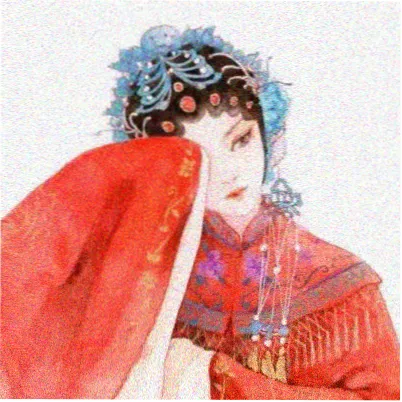 读友折线图的像素头像，墨绿底与折线图形